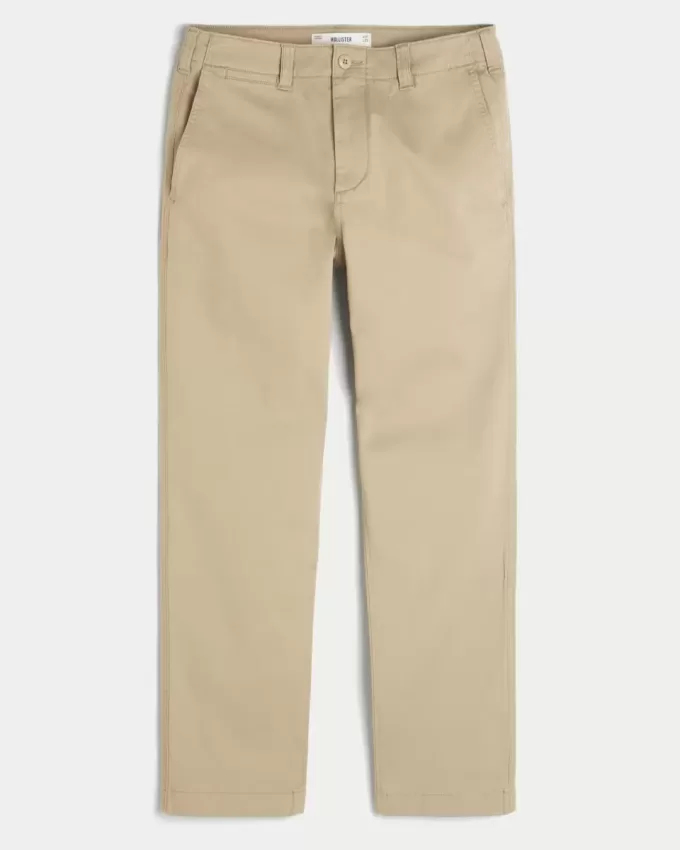 Pantaloni chino slim dritti