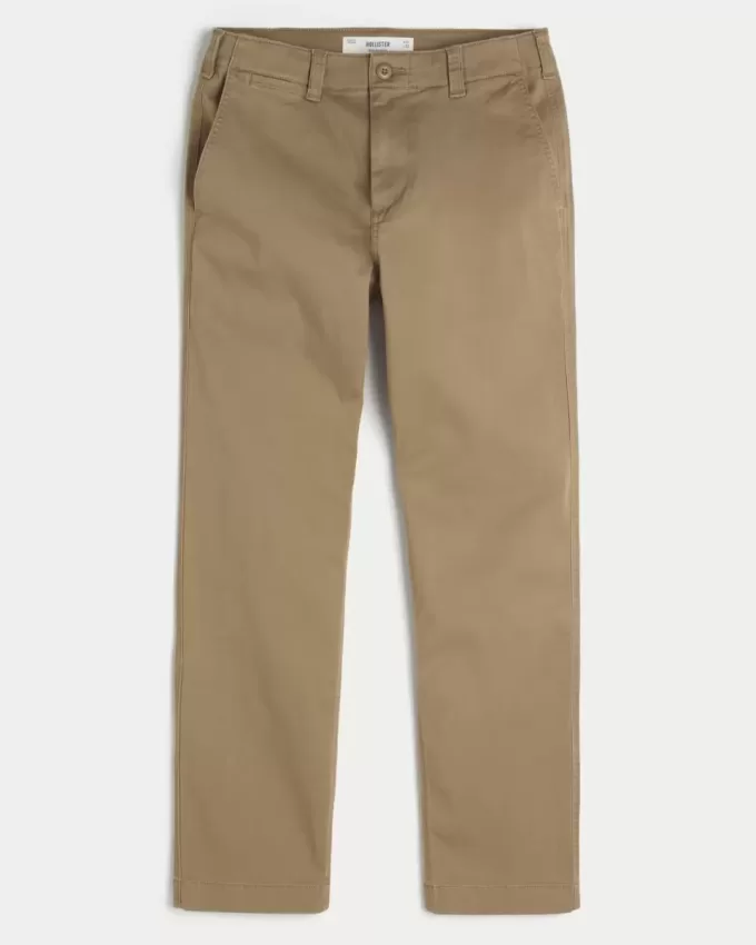 Pantaloni chino slim dritti