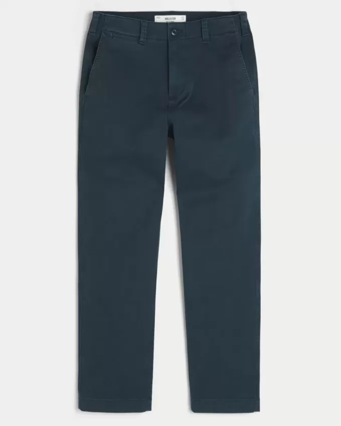 Pantaloni chino slim dritti