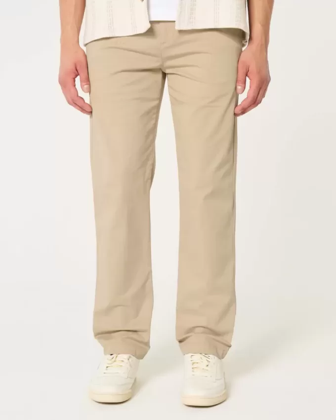Pantaloni chino slim dritti
