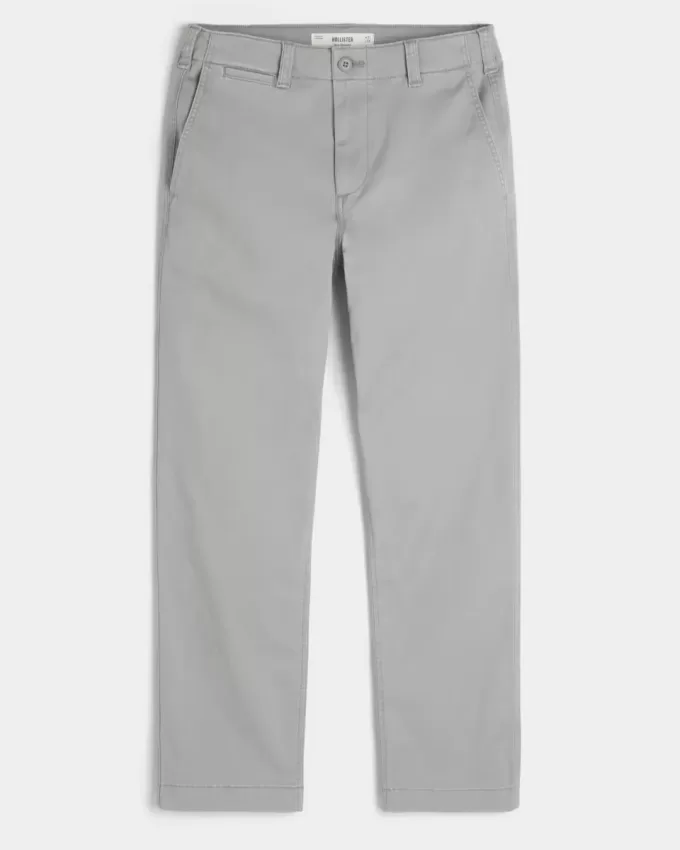 Pantaloni chino slim dritti
