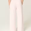 Pantaloni comodi a coste con gamba larga