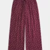 Pantaloni comodi a coste con gamba larga