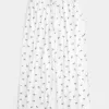 Pantaloni comodi a coste con gamba larga