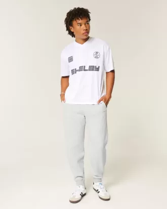 Pantaloni da jogging a coste rilassati