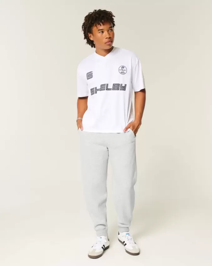 Pantaloni da jogging a coste rilassati
