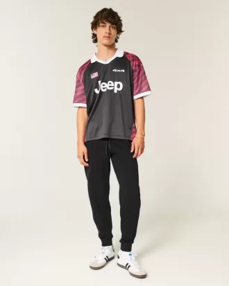 Pantaloni da jogging a coste rilassati