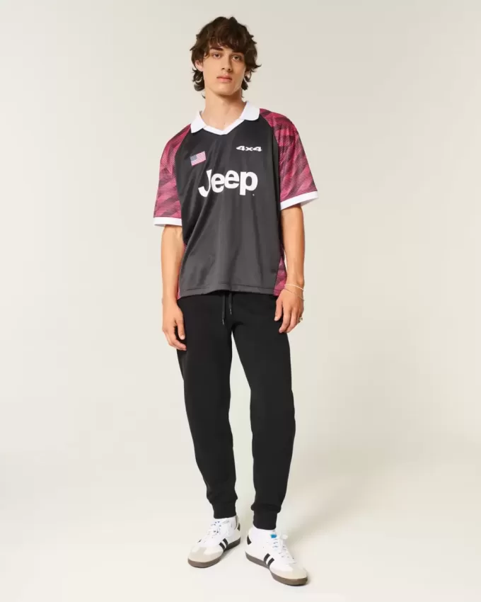 Pantaloni da jogging a coste rilassati