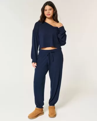 Pantaloni da jogging a nido d’ape Gilly Hicks Relaxed