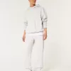Pantaloni da jogging in pile con logo rilassato
