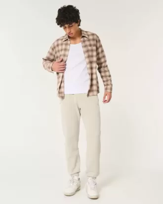 Pantaloni da jogging in pile con logo rilassato
