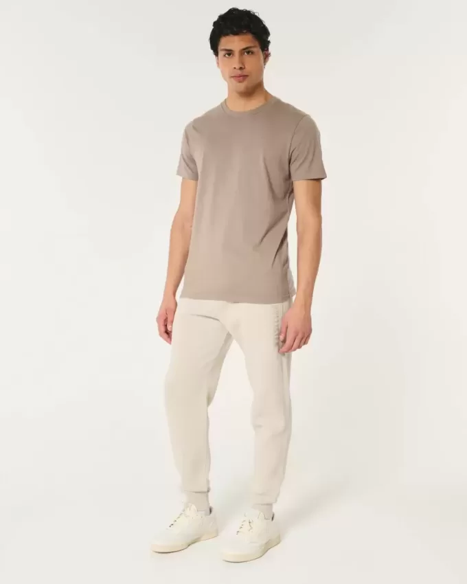 Pantaloni da jogging in pile con logo rilassato