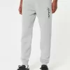 Pantaloni da jogging in pile con logo rilassato