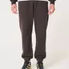 Pantaloni da jogging in pile con logo rilassato