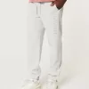 Pantaloni da jogging in pile con logo rilassato