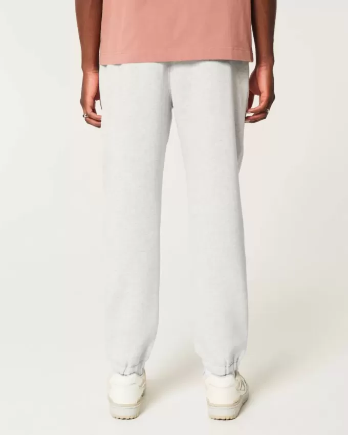 Pantaloni da jogging in pile con logo rilassato