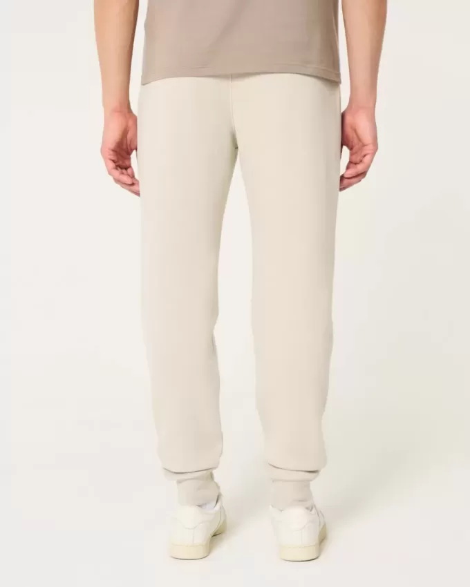 Pantaloni da jogging in pile con logo rilassato