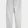 Pantaloni da jogging in pile con logo rilassato