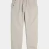 Pantaloni da jogging in pile con logo rilassato