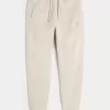 Pantaloni da jogging in pile con logo rilassato