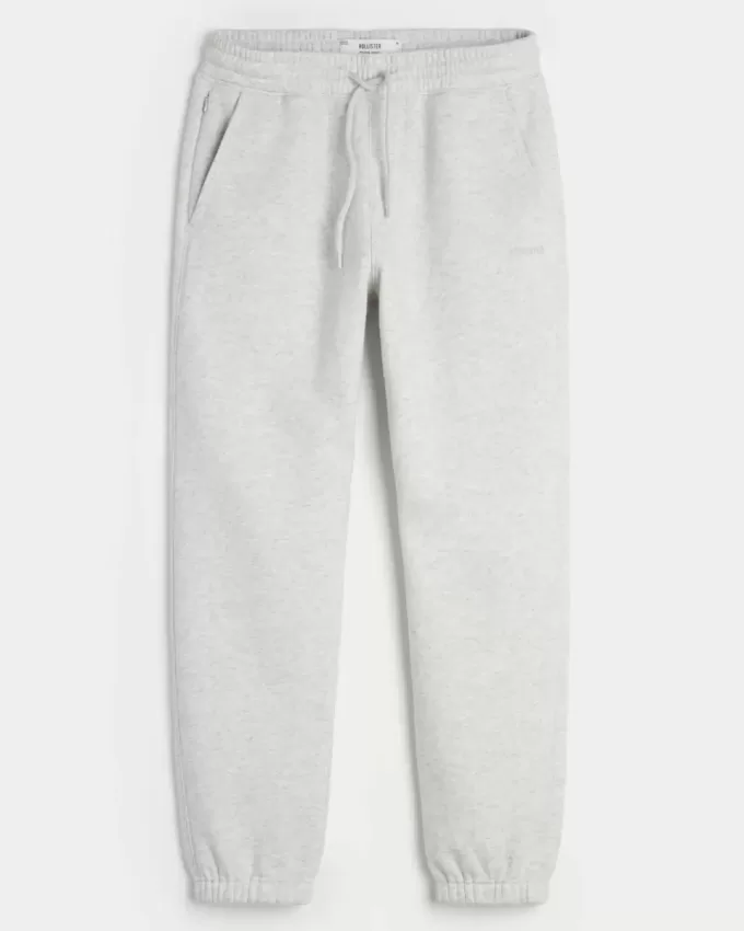 Pantaloni da jogging in pile con logo rilassato