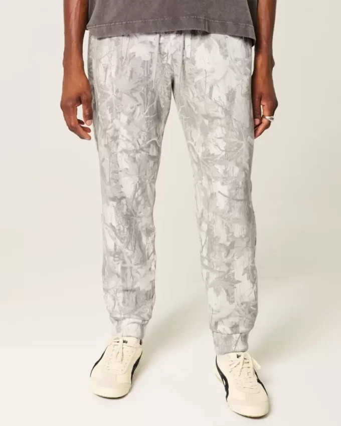 Pantaloni da jogging in pile mimetico Feel Good di Hollister