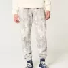 Pantaloni da jogging in pile mimetico rilassato