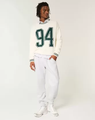 Pantaloni da jogging in pile rilassati