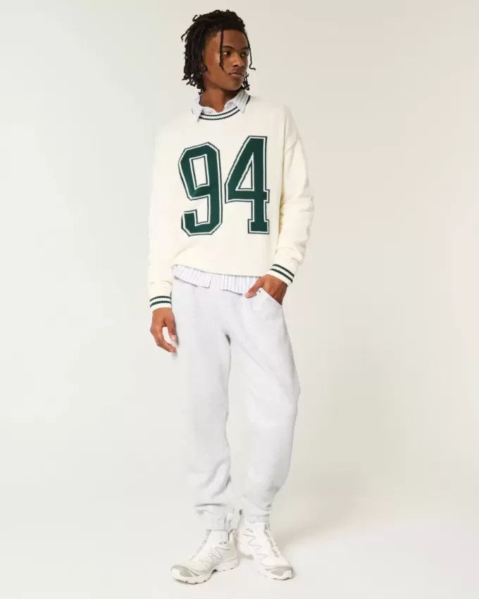 Pantaloni da jogging in pile rilassati