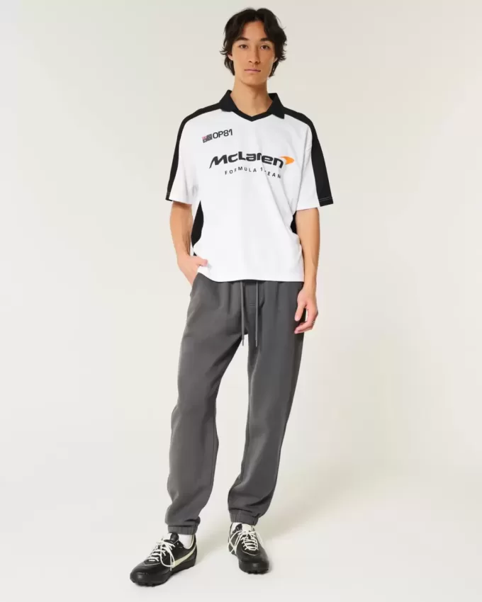 Pantaloni da jogging in pile rilassati