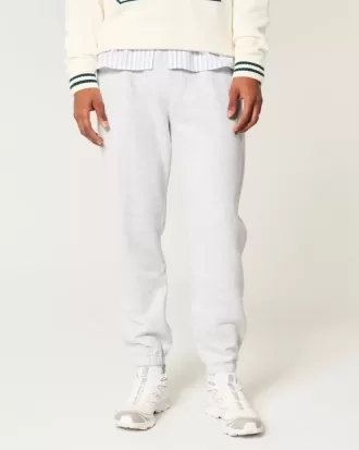 Pantaloni da jogging in pile rilassati