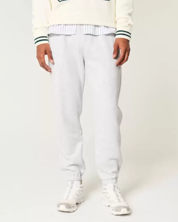 Pantaloni da jogging in pile rilassati