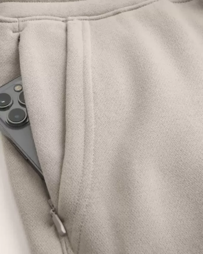Pantaloni da jogging in pile rilassati