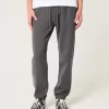 Pantaloni da jogging in pile rilassati