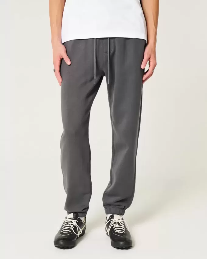 Pantaloni da jogging in pile rilassati