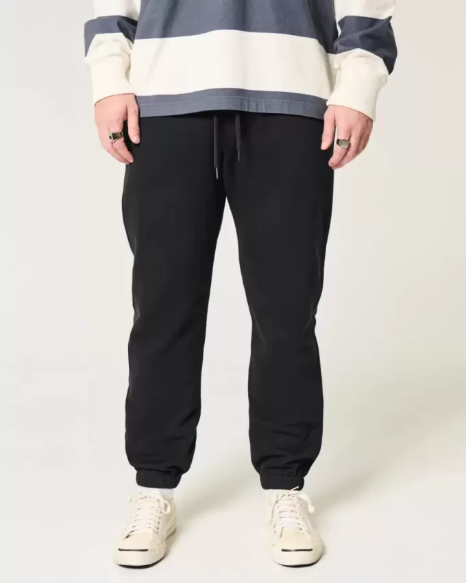 Pantaloni da jogging in pile rilassati