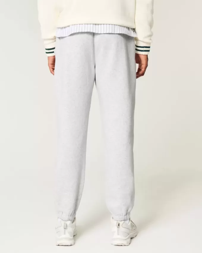Pantaloni da jogging in pile rilassati