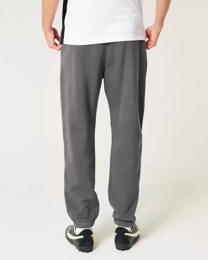 Pantaloni da jogging in pile rilassati