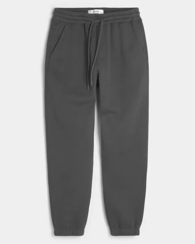 Pantaloni da jogging in pile rilassati