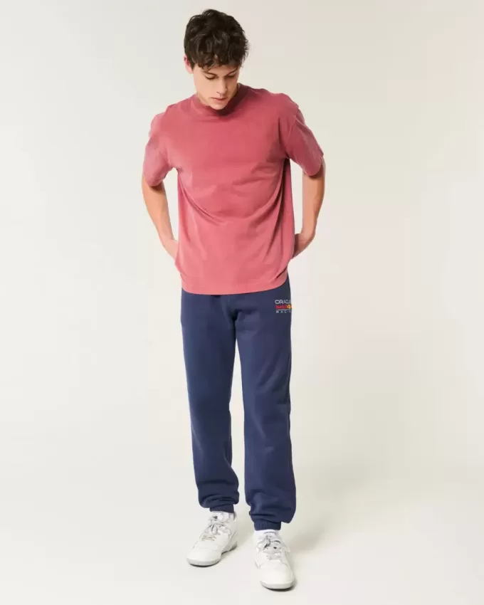 Pantaloni da jogging in pile rilassato con grafica Oracle Red Bull Racing