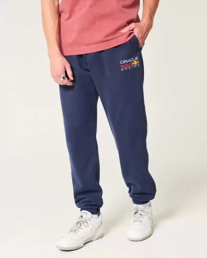 Pantaloni da jogging in pile rilassato con grafica Oracle Red Bull Racing