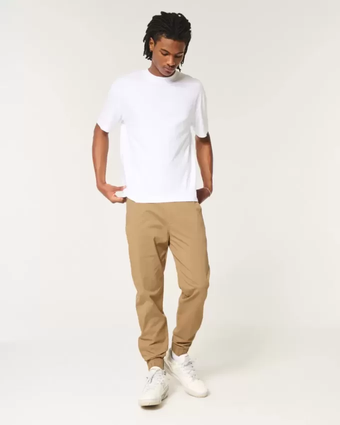Pantaloni da jogging in twill rilassati