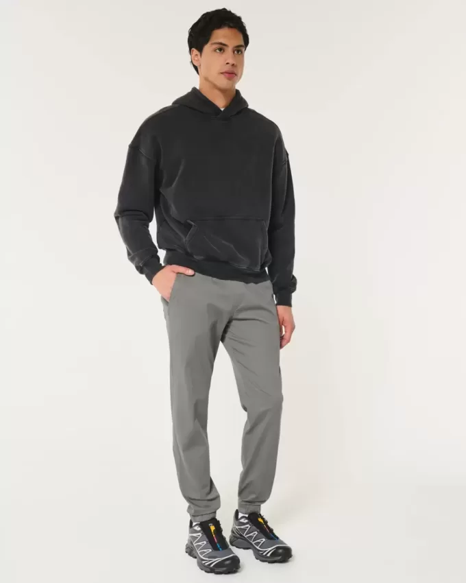 Pantaloni da jogging in twill rilassati