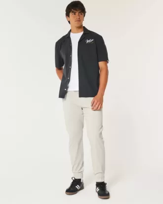 Pantaloni da jogging in twill rilassati