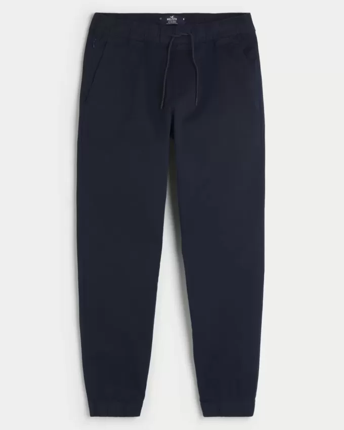 Pantaloni da jogging in twill rilassati