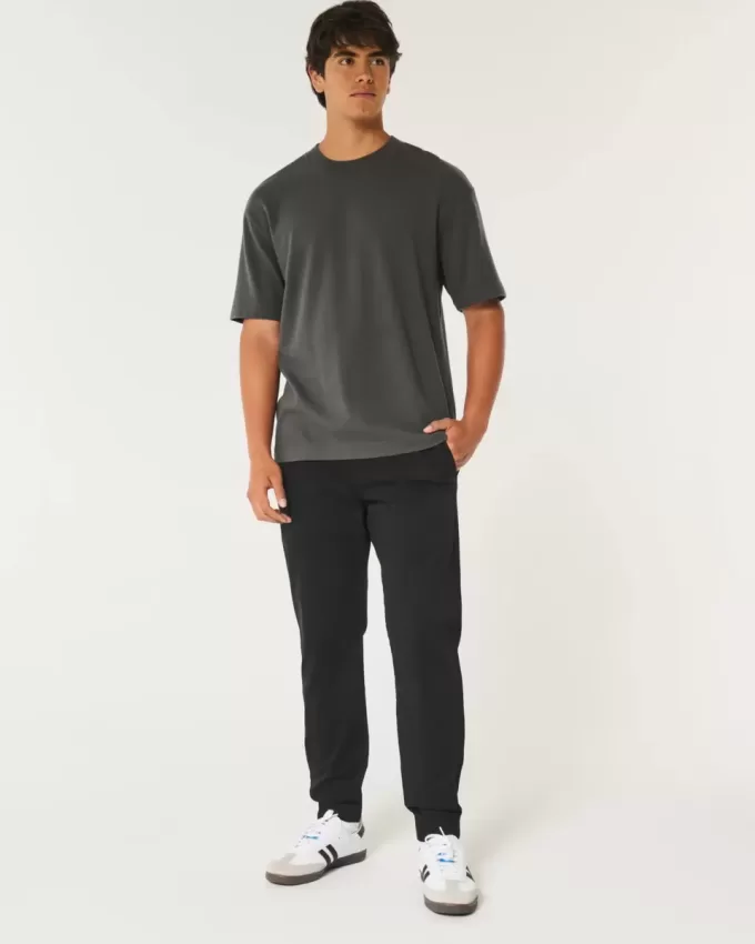 Pantaloni da jogging in twill rilassati