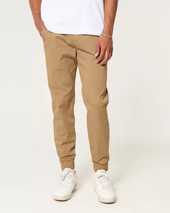 Pantaloni da jogging in twill rilassati