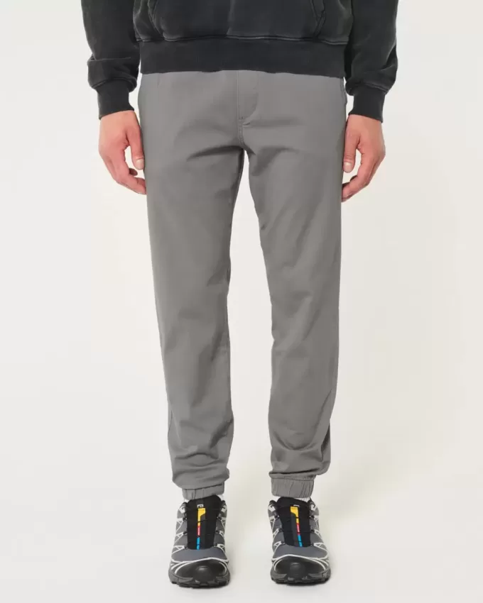 Pantaloni da jogging in twill rilassati