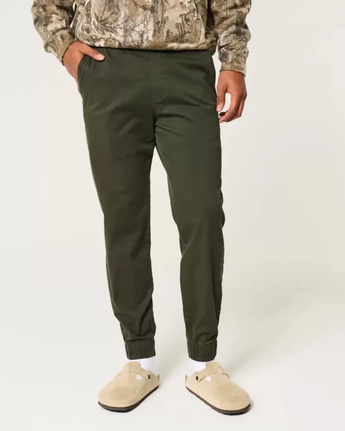 Pantaloni da jogging in twill rilassati