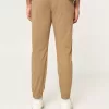 Pantaloni da jogging in twill rilassati